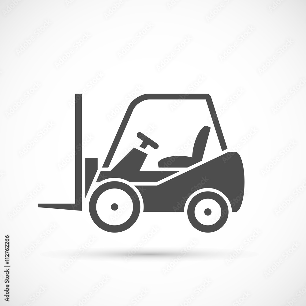 Forklift truck icon