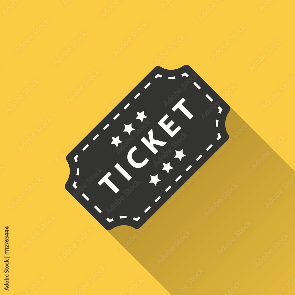 Ticket vector icon. Ticket vector icon.