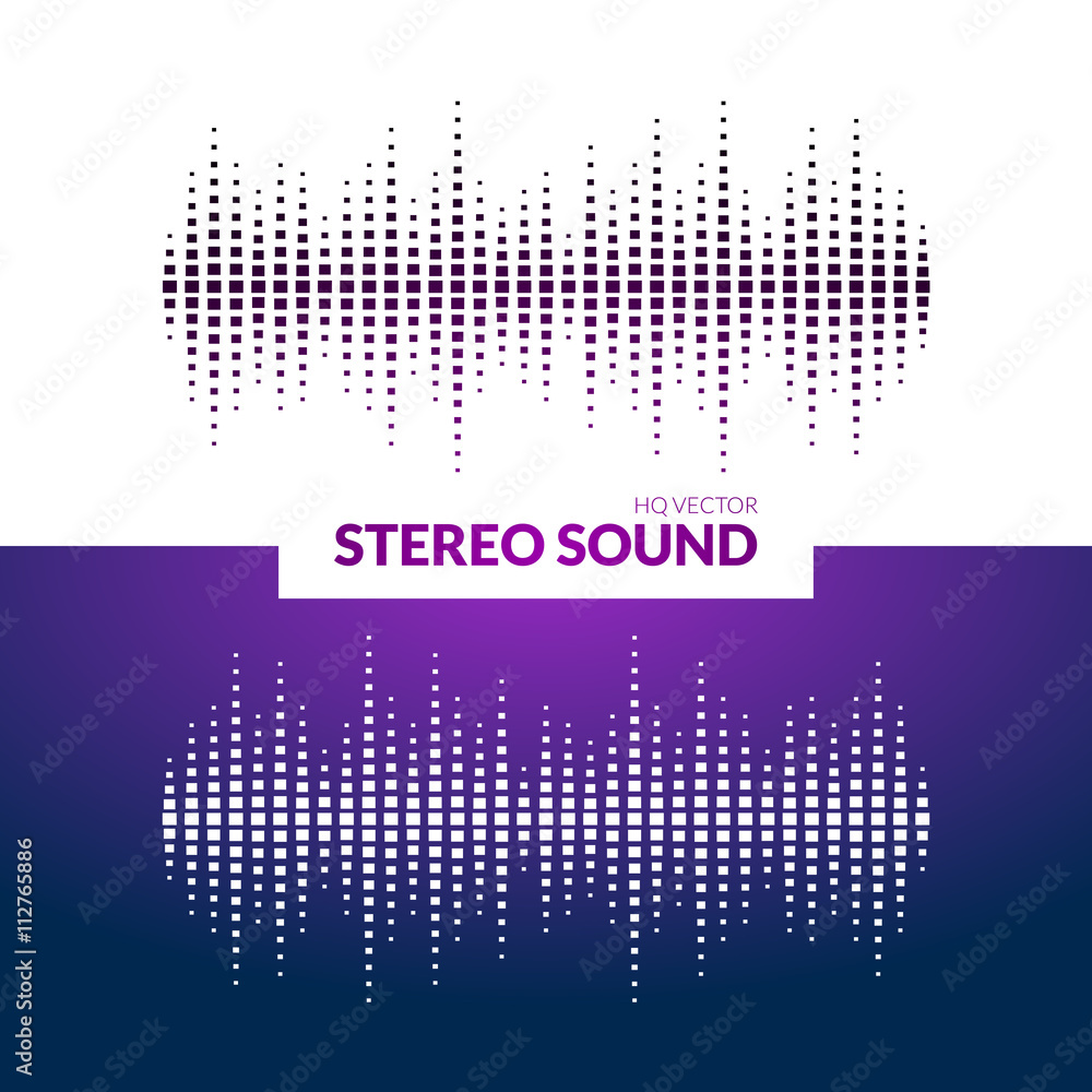 HQ Vector sound waves. Music waveform background. You can use in club,  radio, pub, DJ show, party, concerts, recitals or the audio technology  advertising background Stock Vector | Adobe Stock