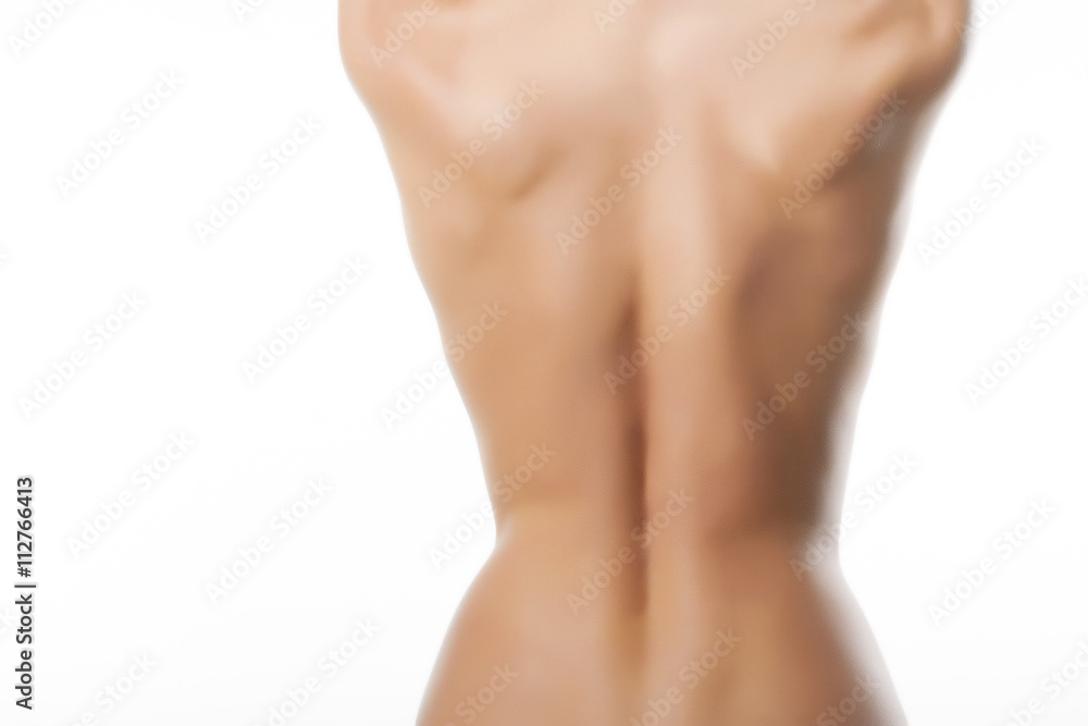 Pretty young woman is caring of her skin on white background Pretty young woman is caring of her skin on white background
