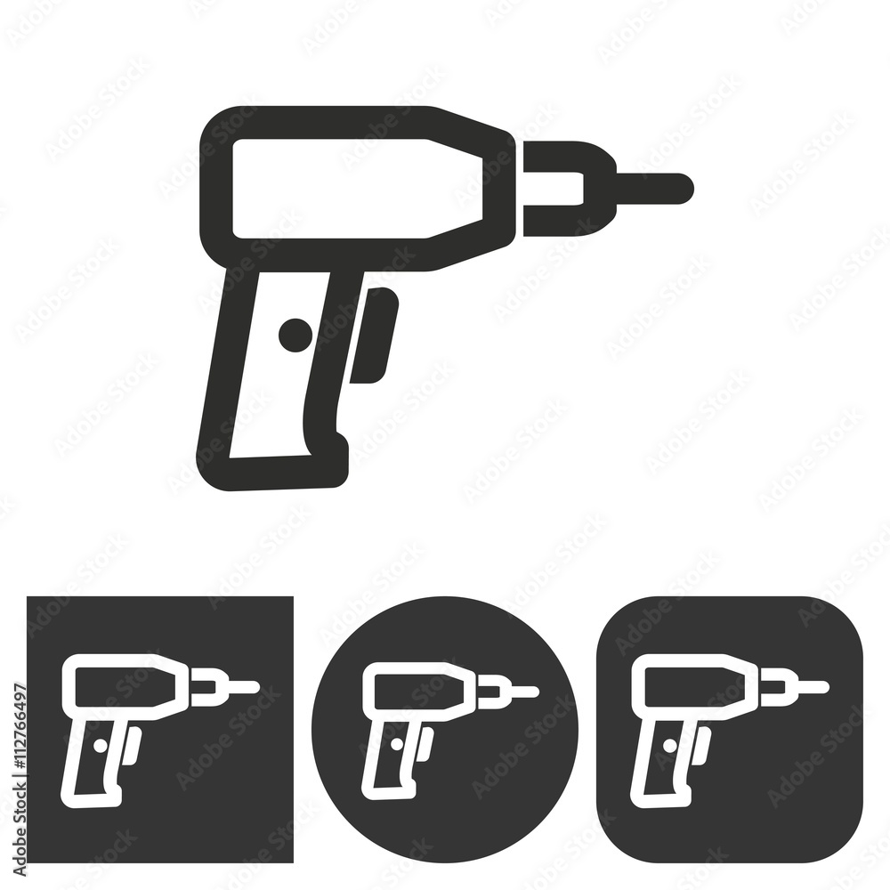Drill - vector icon. Drill - vector icon.