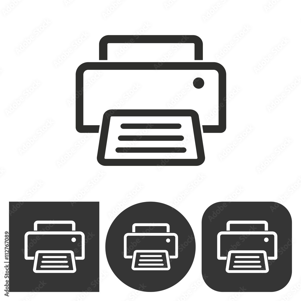 Printer - vector icon. Printer - vector icon.