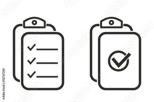 Clipboard - vector icon.