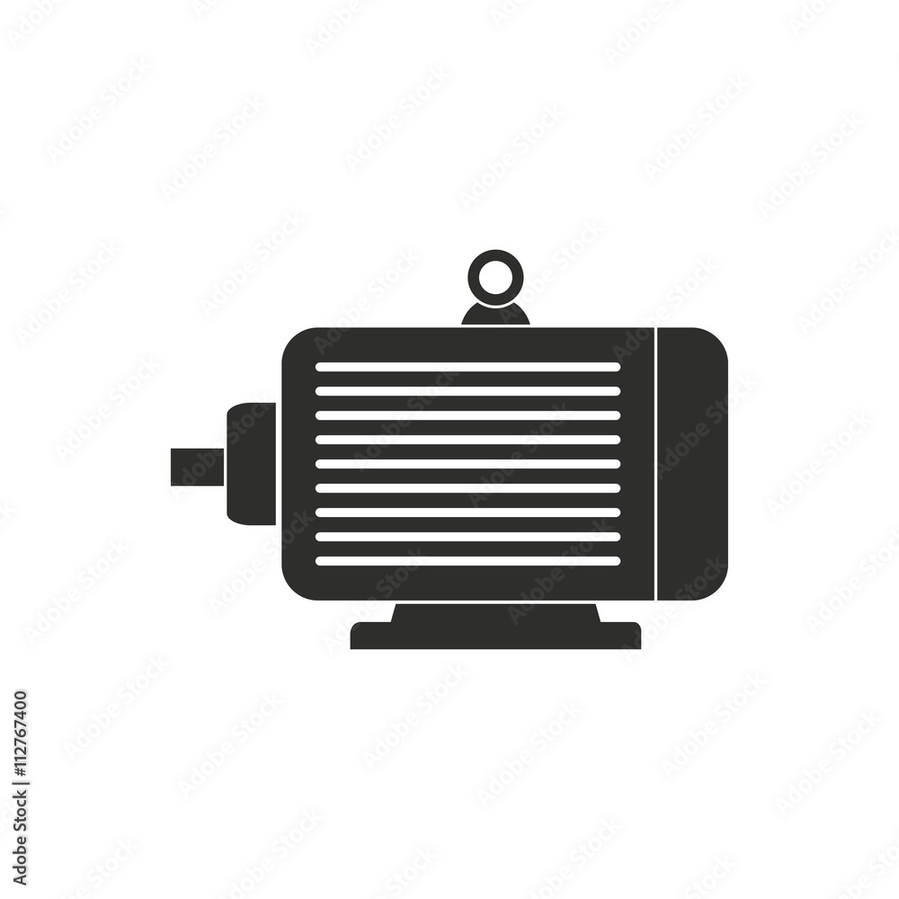 Electric motor - vector icon. Electric motor - vector icon.