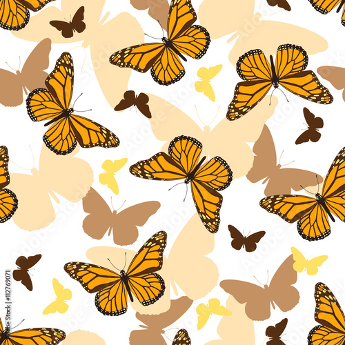 Butterflies seamless pattern © Aleksa Mikhailechko
