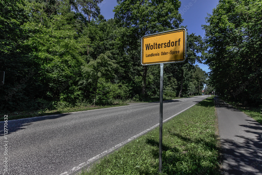 Woltersdorf Ortseingang