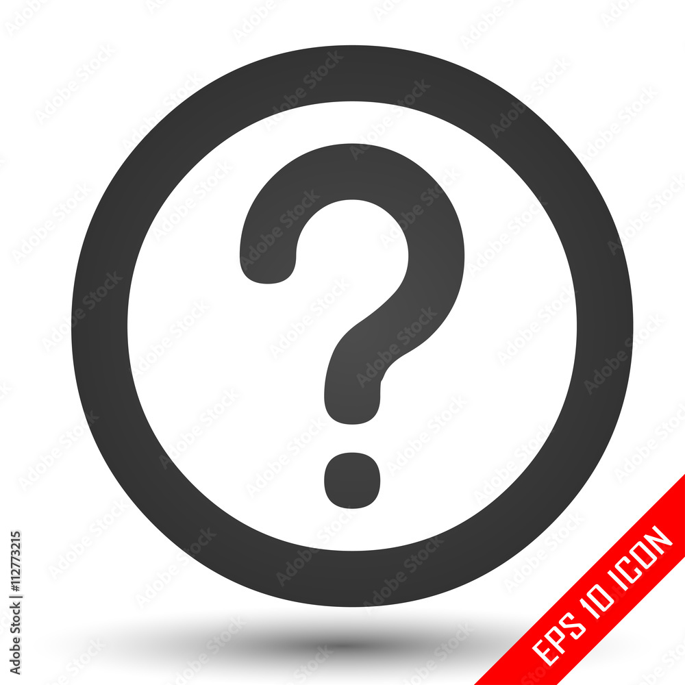 Question mark icon. Question Sign. Flat illustration of question sign. Question sign logo isolated on white background. Vector illustration. Question mark icon. Question Sign. Flat illustration of question sign. Question sign logo isolated on white background. Vector illustration.