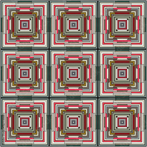 Sewing, mosaics of bright colors in the style Spain.