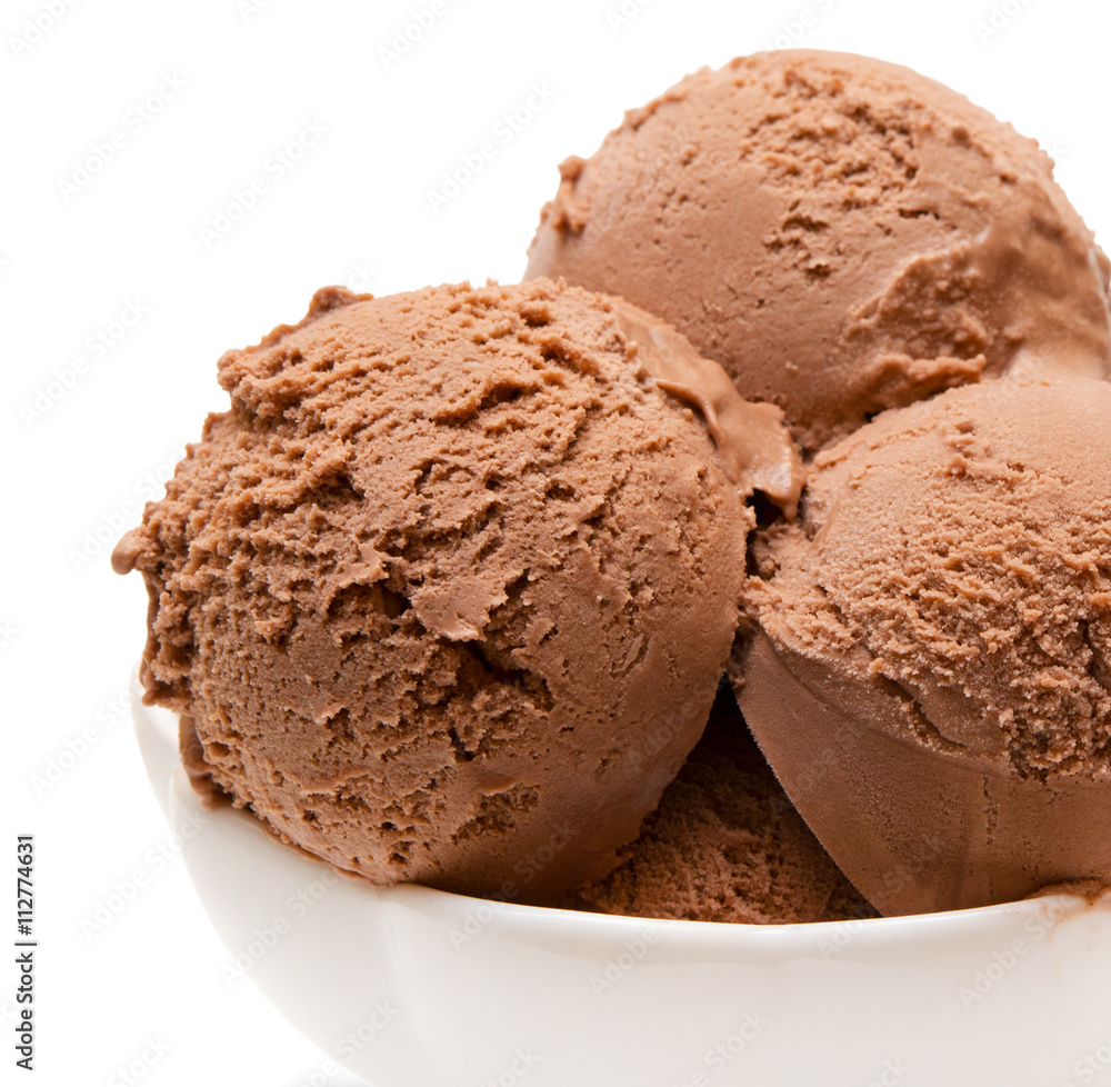 Ice cream isolated on white Ice cream isolated on white