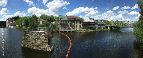 Wallpaper Mural Panoramic view of the Elora riverfront Torontodigital.ca
