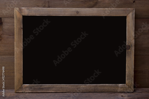 Chalkboard With Copy Space Wooden Background