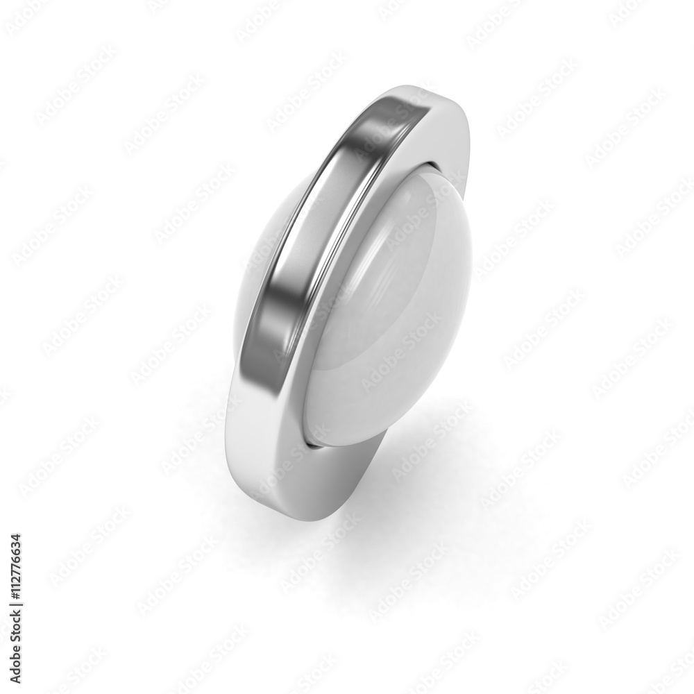 chrome map pointer isolated. 3d rendering. chrome map pointer isolated. 3d rendering.