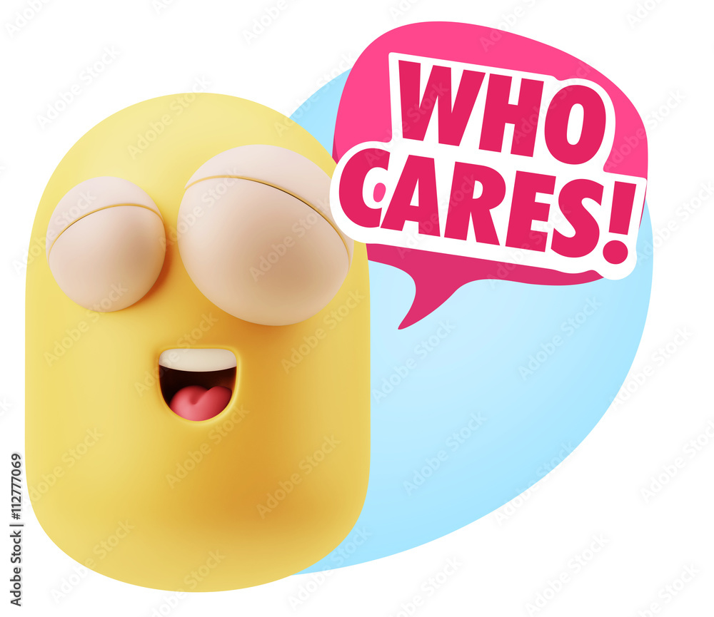 3d Illustration Laughing Character Emoji Expression saying Who C 3d Illustration Laughing Character Emoji Expression saying Who C