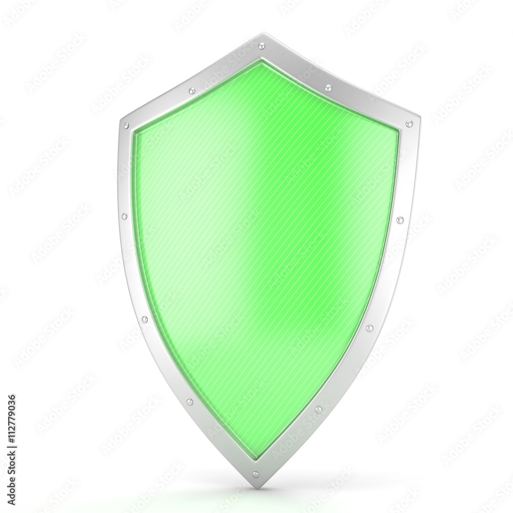 shield icon on white. 3d rendering. shield icon on white. 3d rendering.
