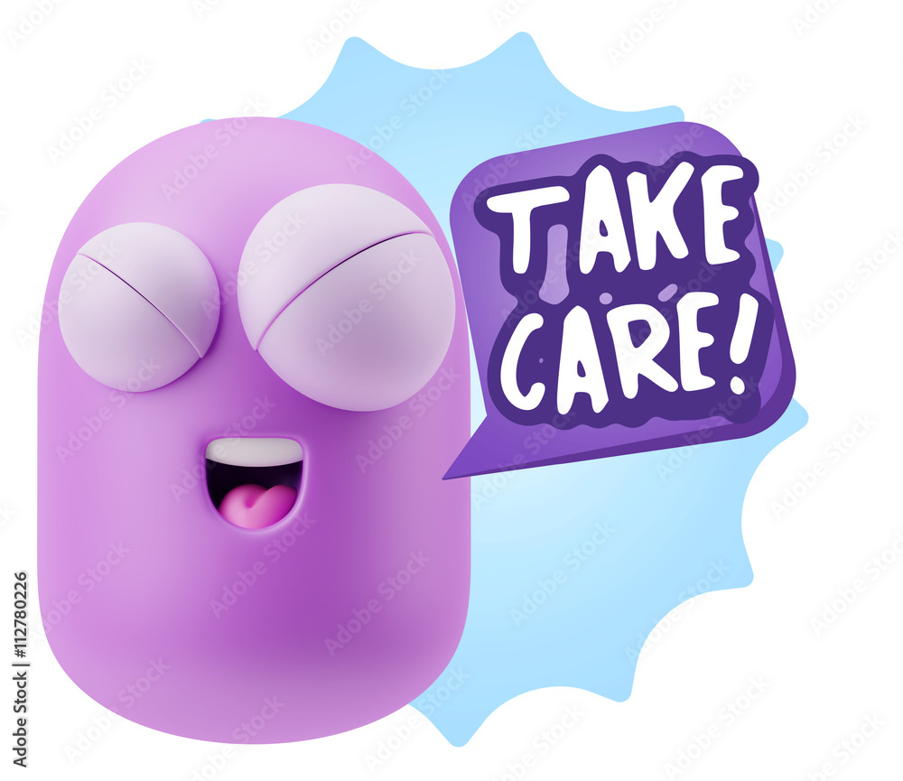 3d Illustration Laughing Character Emoji Expression saying Take 3d Illustration Laughing Character Emoji Expression saying Take