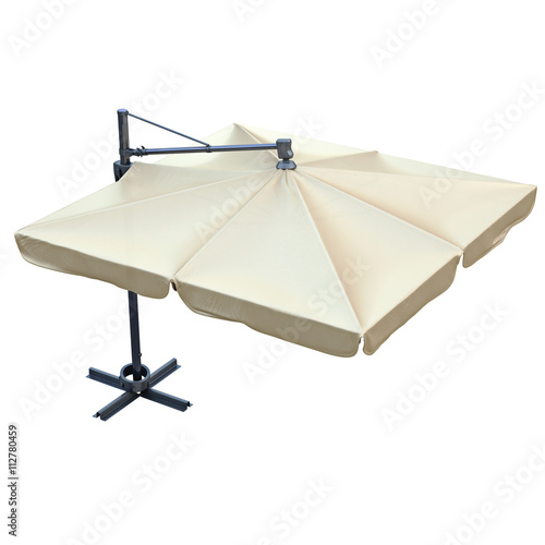 Sun umbrella  sunshade for relax. 3D graphic