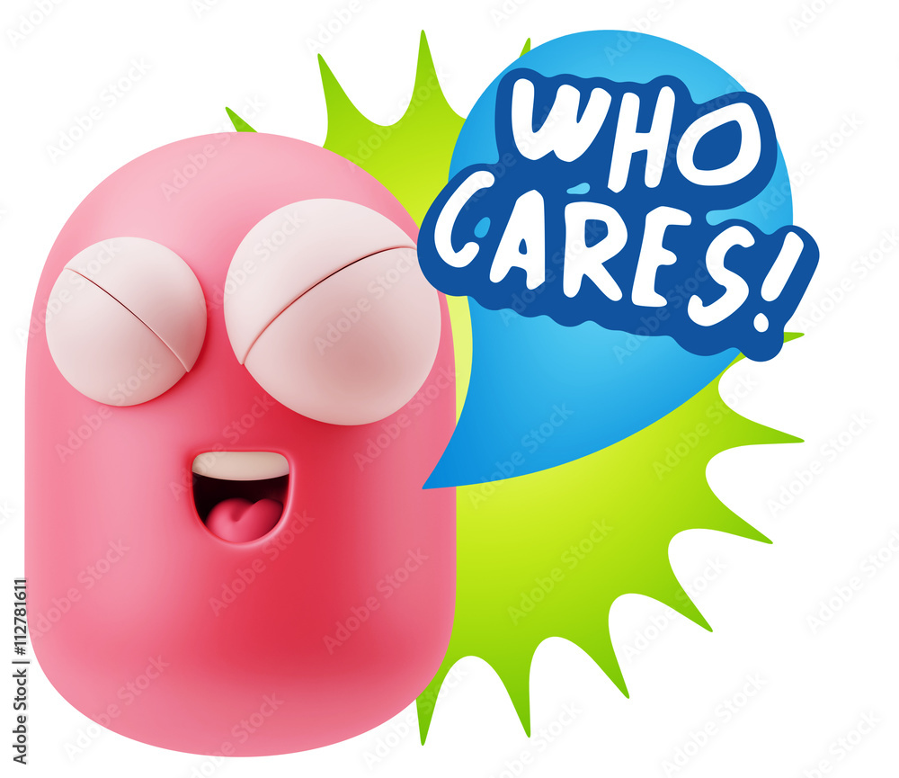 3d Illustration Laughing Character Emoji Expression saying Who C 3d Illustration Laughing Character Emoji Expression saying Who C