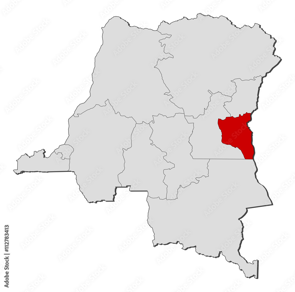 Map - Democratic Republic of the Congo, South Kivu