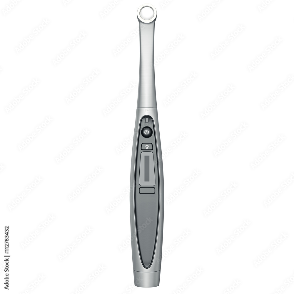 Laser medical device with LCD screen, front view. 3D graphic Laser medical device with LCD screen, front view. 3D graphic