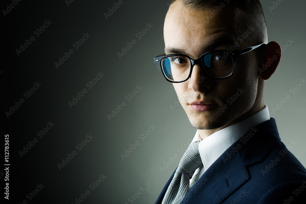 Young guy in glasses Young guy in glasses
