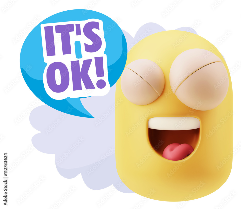 3d Illustration Laughing Character Emoji Expression saying It's 3d Illustration Laughing Character Emoji Expression saying It's