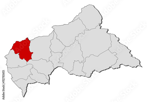 Map - Central African Republic, Ouham-Pendé