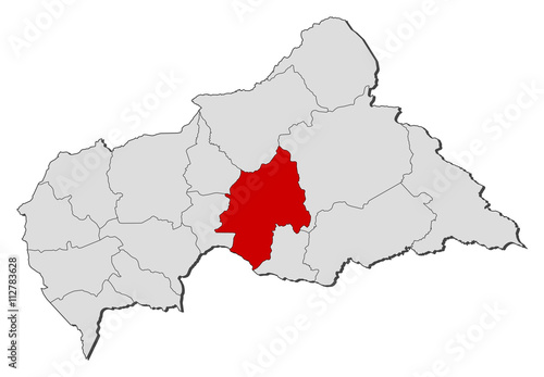Map - Central African Republic, Ouaka photo