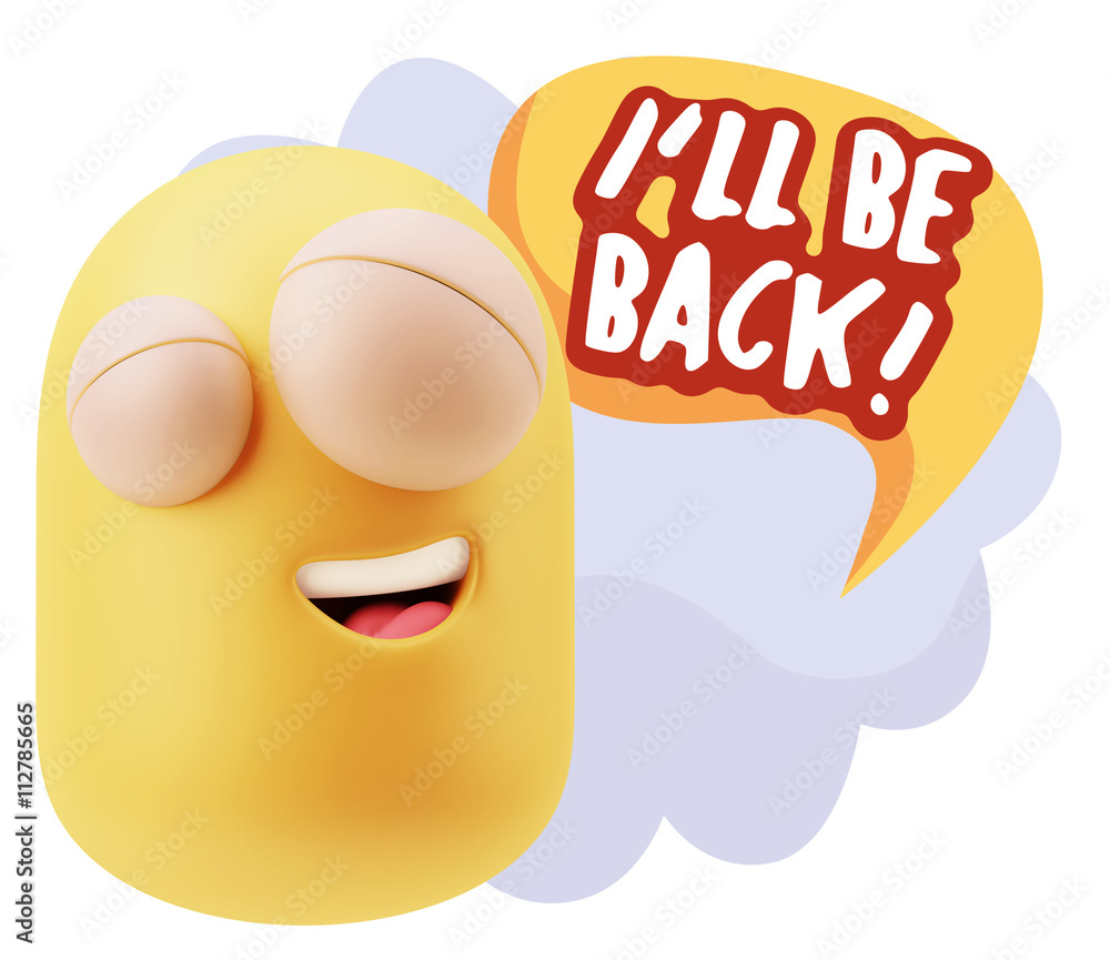 3d Illustration Laughing Character Emoji Expression saying I'll 3d Illustration Laughing Character Emoji Expression saying I'll
