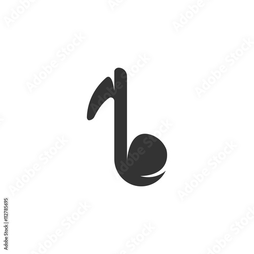 Music Icon. Vector logo on white background