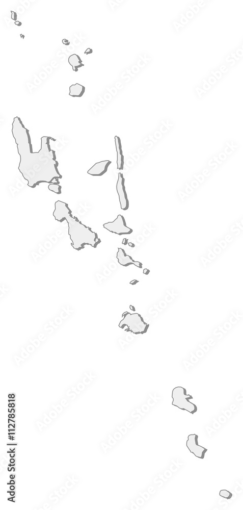 Fototapeta premium Map - Vanuatu