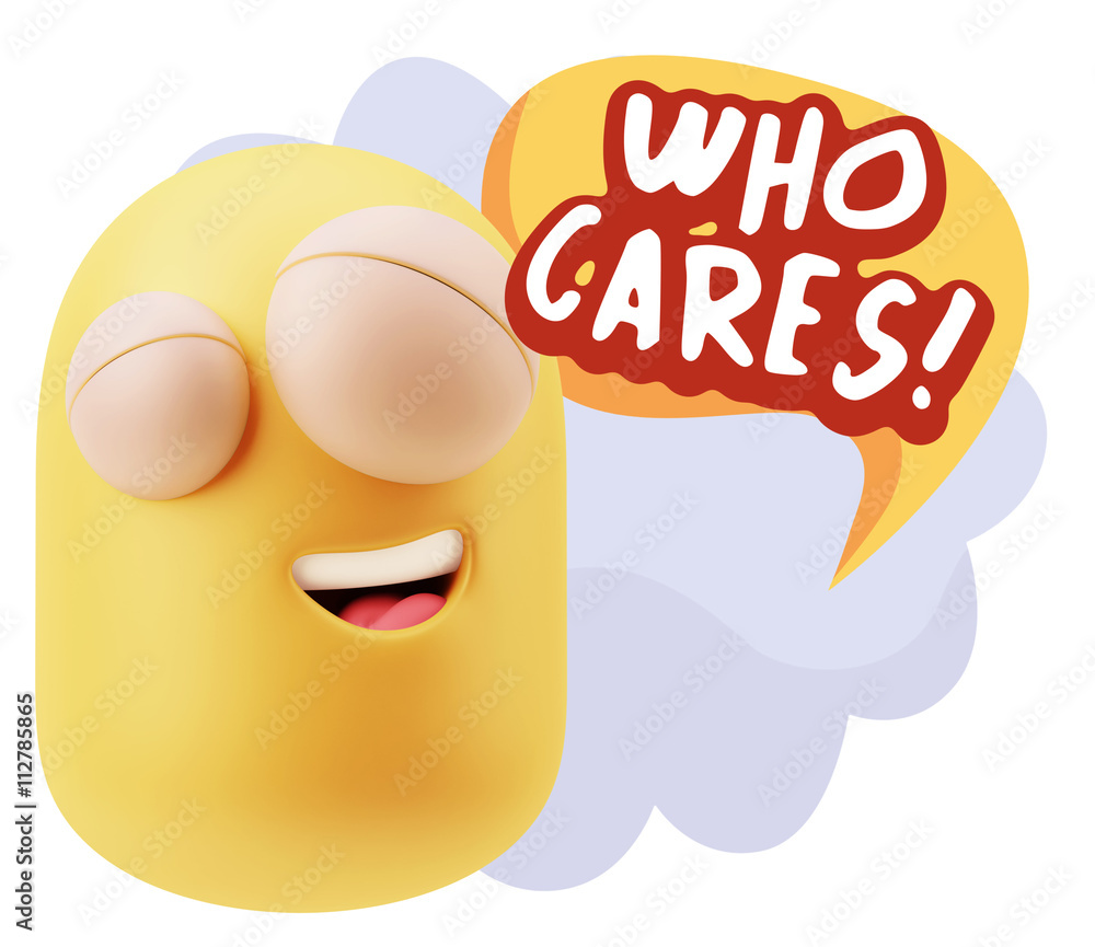 3d Illustration Laughing Character Emoji Expression saying Who C 3d Illustration Laughing Character Emoji Expression saying Who C