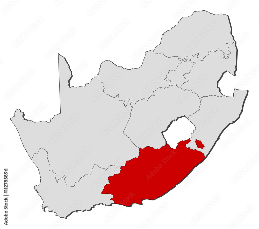Map - South Africa, Eastern Cape