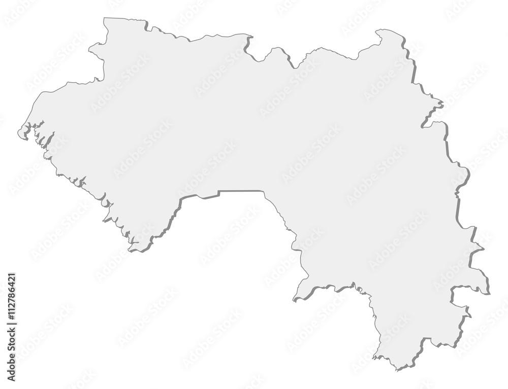 Fototapeta premium Map - Guinea