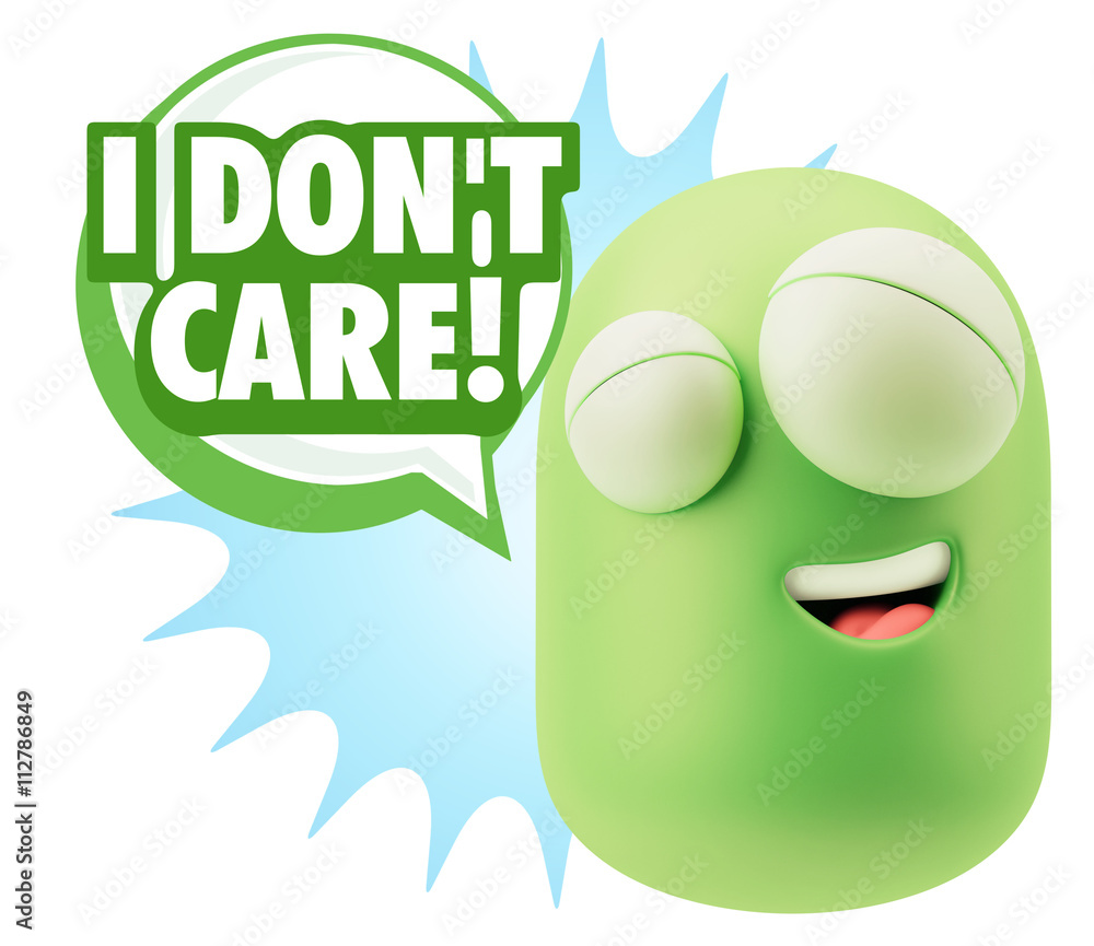 3d Illustration Laughing Character Emoji Expression saying I Don 3d Illustration Laughing Character Emoji Expression saying I Don