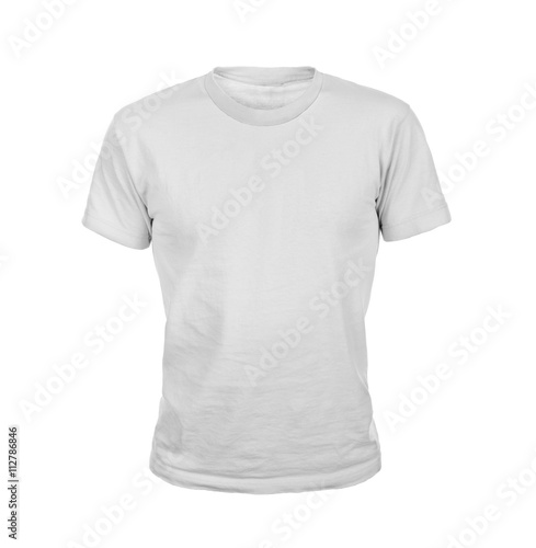 White T-shirt isolated on white background