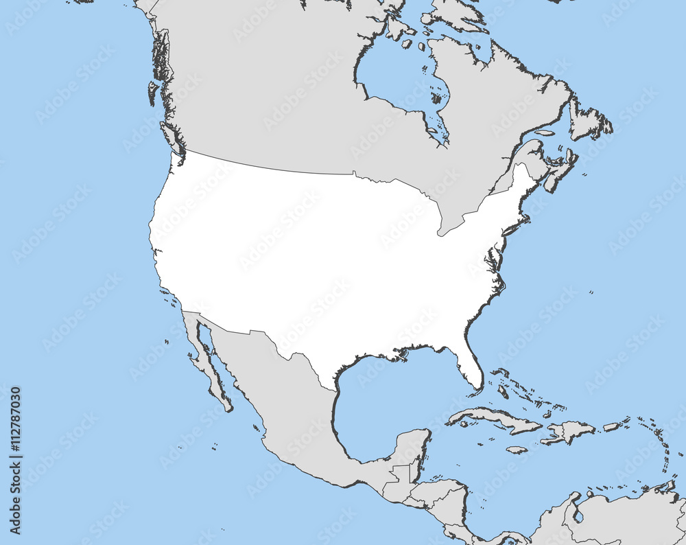 Obraz premium Map - United States