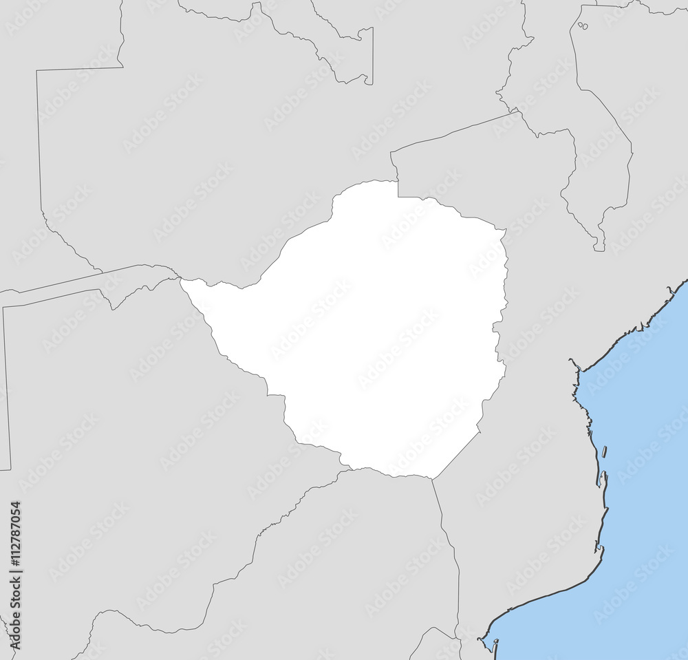 Map - Zimbabwe