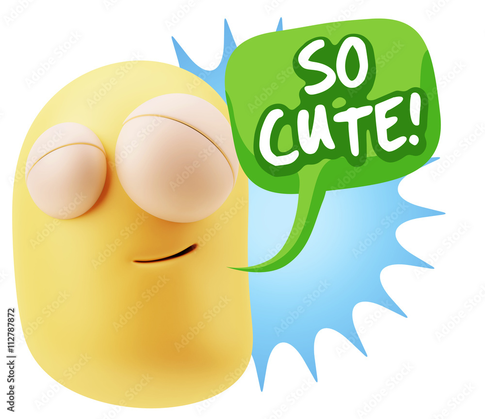 3d Illustration Laughing Character Emoji Expression saying So Cu 3d Illustration Laughing Character Emoji Expression saying So Cu