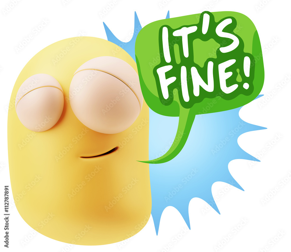 3d Illustration Laughing Character Emoji Expression saying It's 3d Illustration Laughing Character Emoji Expression saying It's