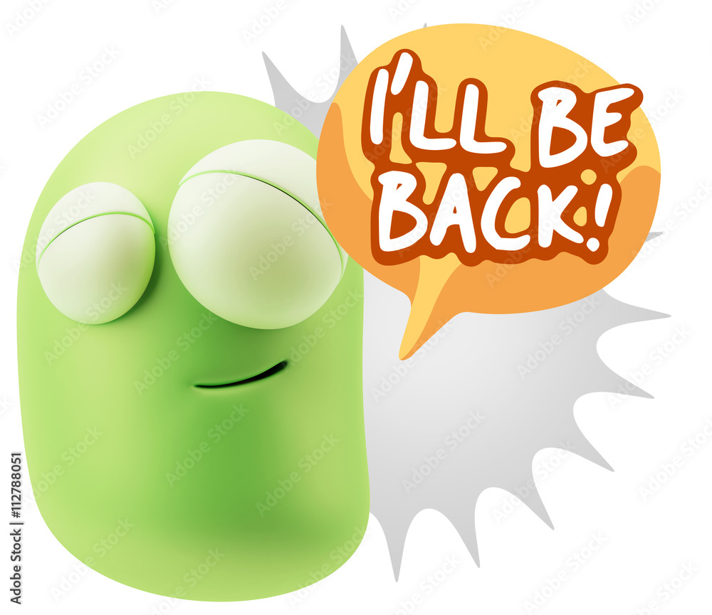 3d Illustration Laughing Character Emoji Expression saying I'll 3d Illustration Laughing Character Emoji Expression saying I'll