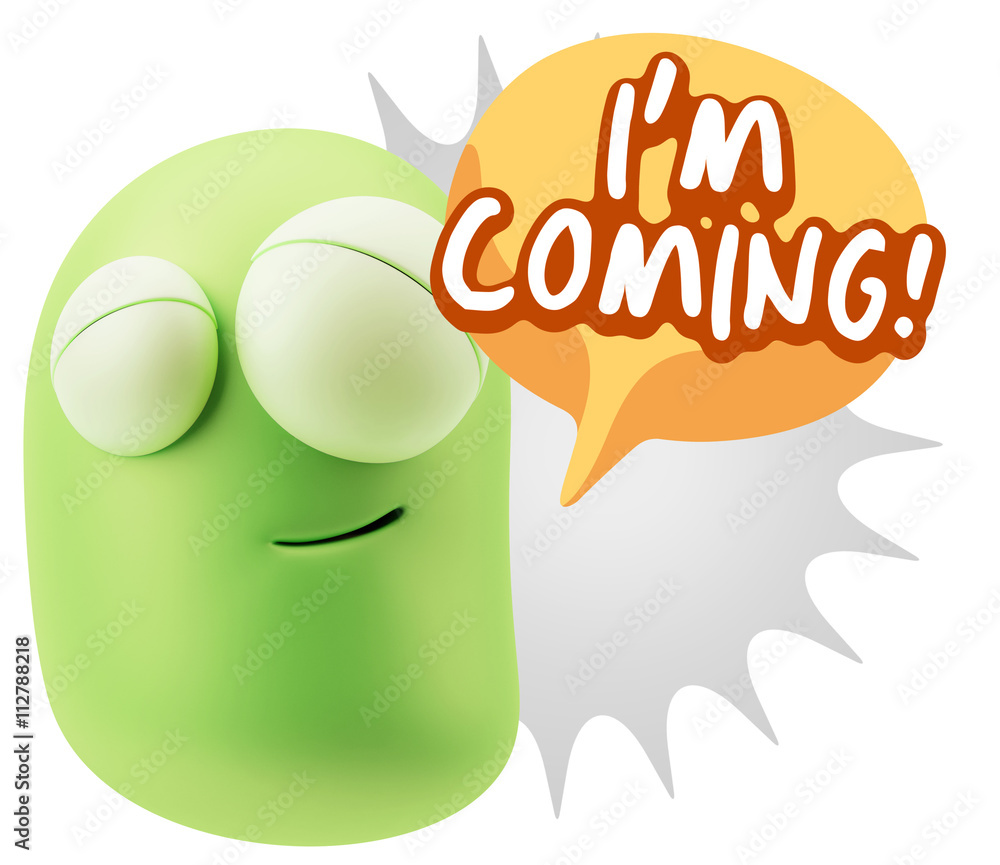 3d Illustration Laughing Character Emoji Expression saying I'm C 3d Illustration Laughing Character Emoji Expression saying I'm C