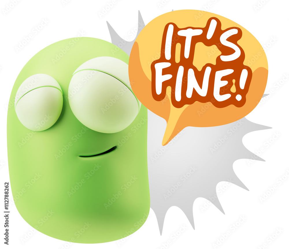 3d Illustration Laughing Character Emoji Expression saying It's 3d Illustration Laughing Character Emoji Expression saying It's