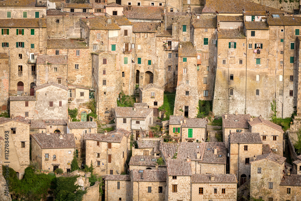 Sorano - beautiful medieval town in Tuscany, Italy