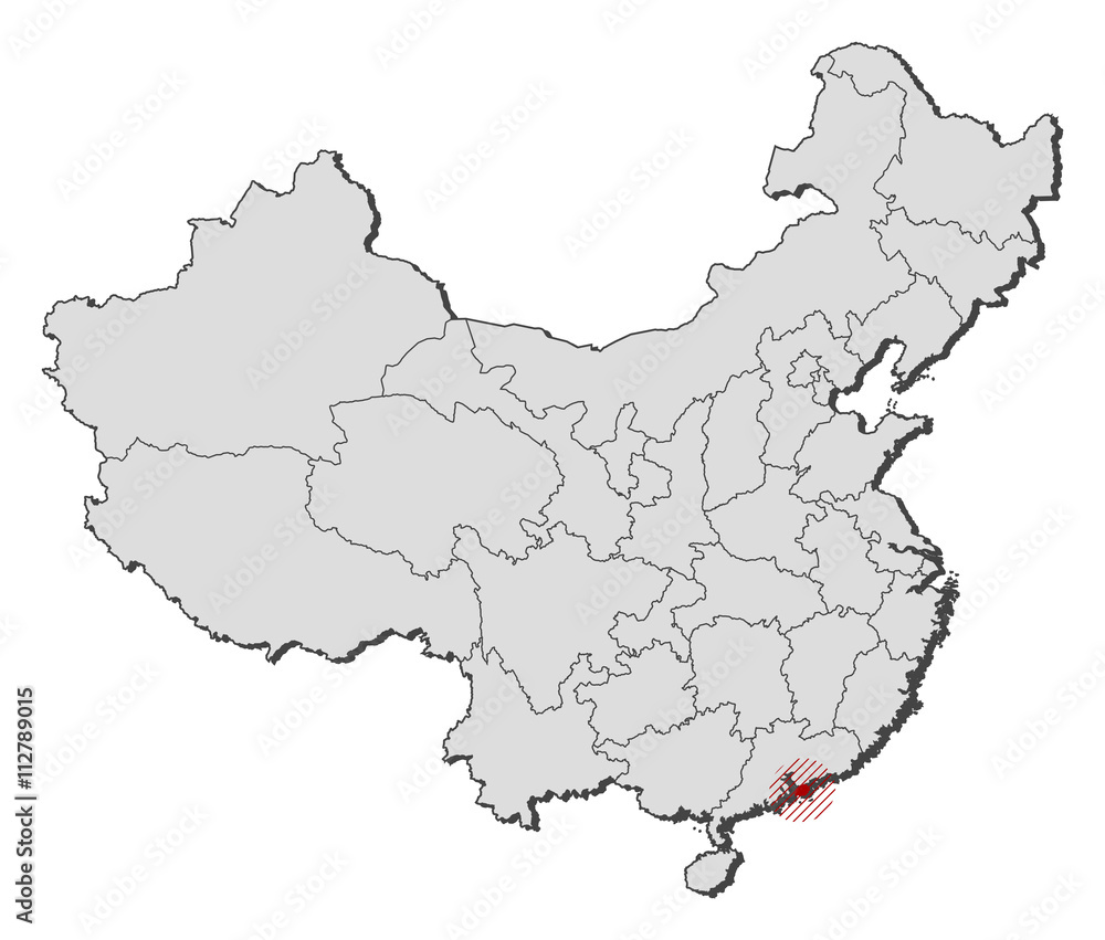 Map - China, Hong Kong