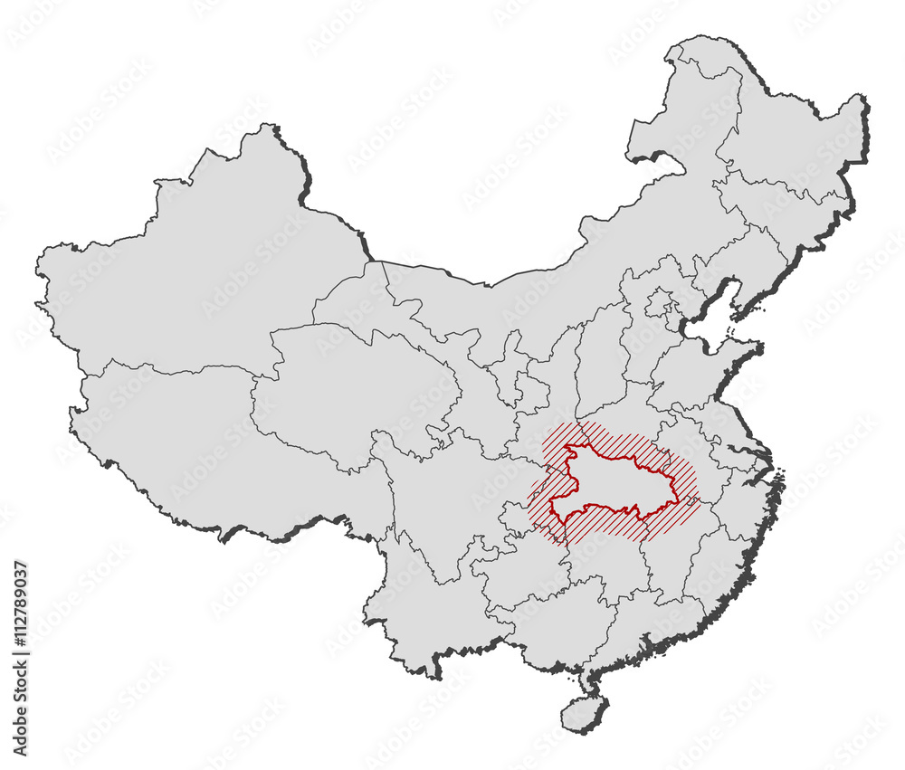 Map - China, Hubei