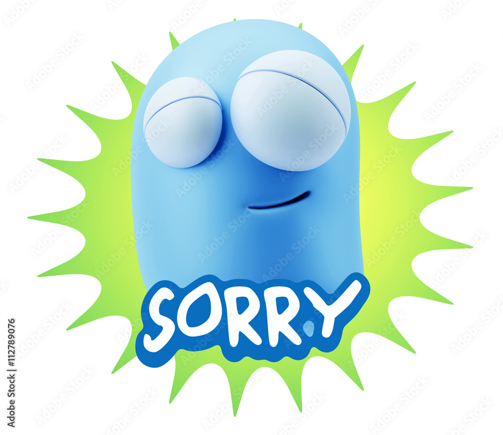 3d Illustration Laughing Character Emoji Expression saying Sorry 3d Illustration Laughing Character Emoji Expression saying Sorry