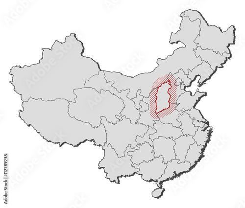 Map - China, Shanxi