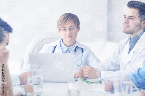 Medicine doctor working wit...