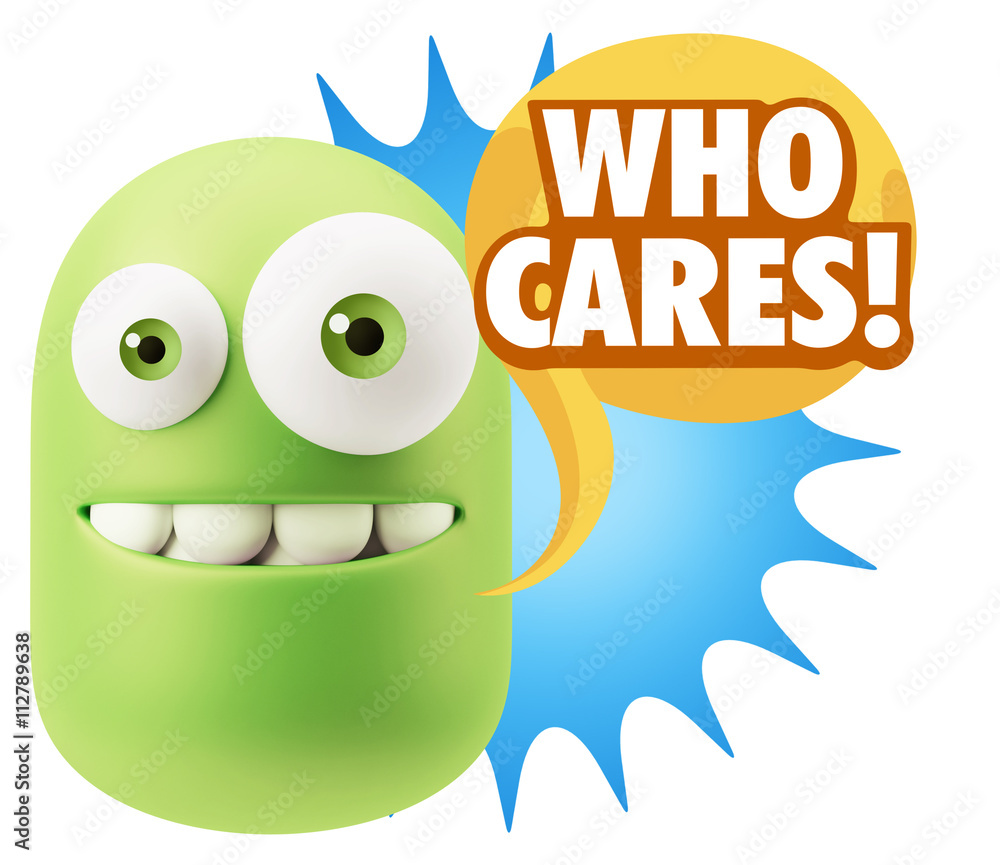 3d Illustration Laughing Character Emoji Expression saying Who C 3d Illustration Laughing Character Emoji Expression saying Who C