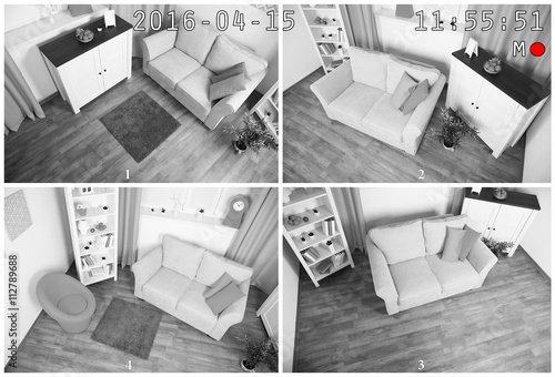 Security CCTV camera in hom...